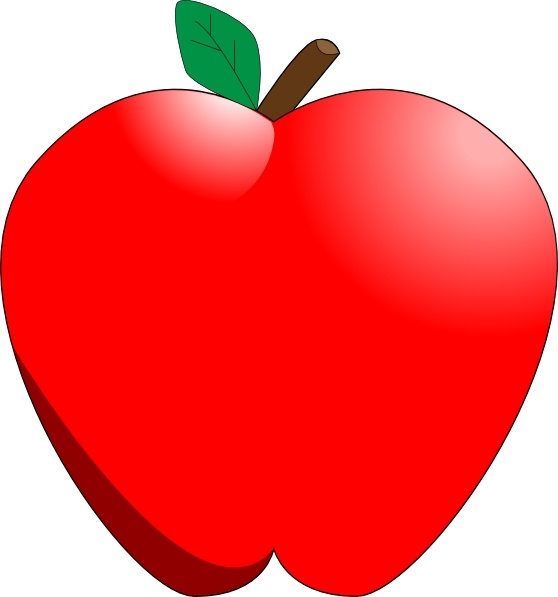 Cartoon Apple clip art 