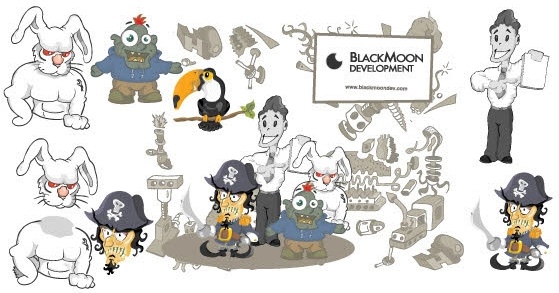 Cartoon characters vector 