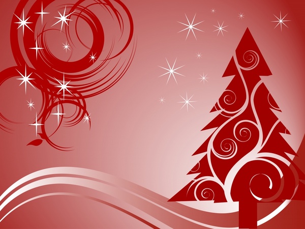 christmas background sparkling flat dynamic red decor
