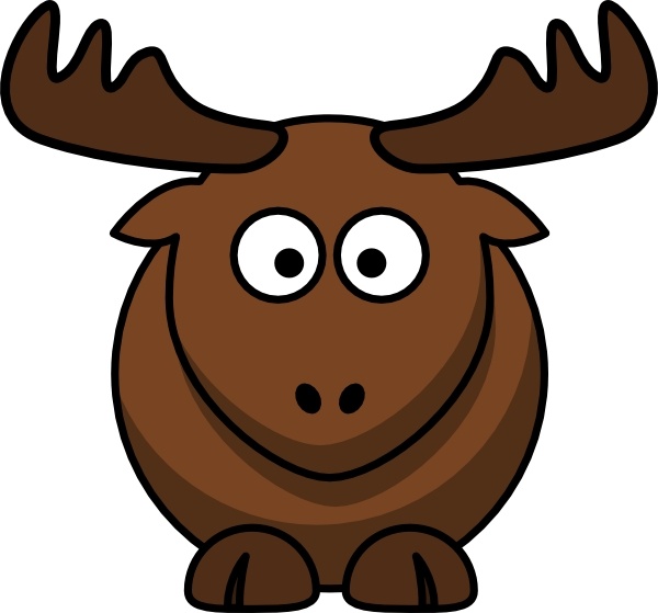 Cartoon Elk clip art Free vector in Open office drawing svg ( .svg ...