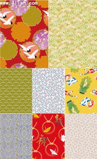 pattern templates collection colorful traditional eastern decor
