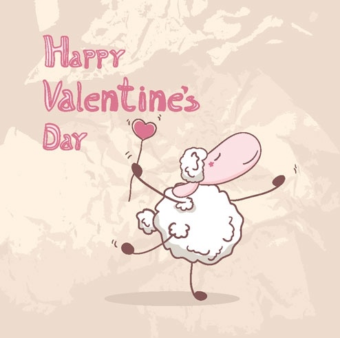 cartoon valentine illustrator 02 vector
