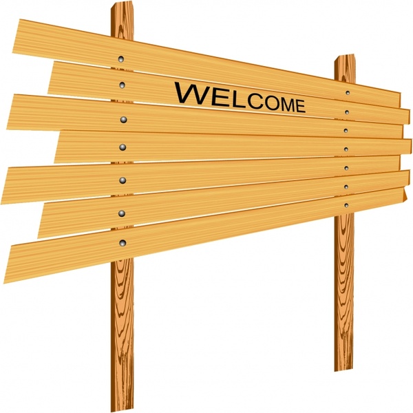 Welcome Board Template Elegant Classic Wooden Decor Free Vector In Encapsulated Postscript Eps Eps Vector Illustration Graphic Art Design Format Format For Free Download 665 40kb