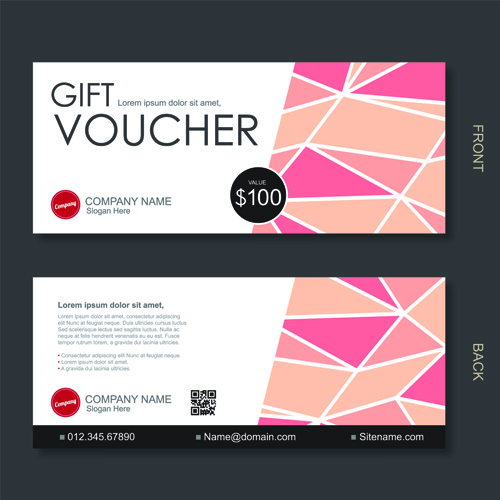 cash gift voucher creative vector 