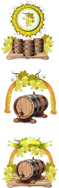 cask wine vector graphic