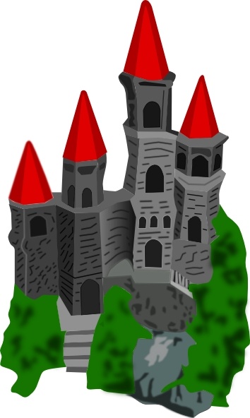 Castle Color clip art
