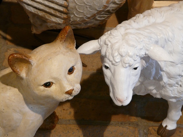 cat sheep figures