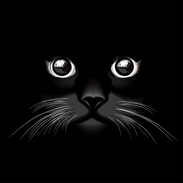 cute-halloween-cat-silhouette-set-vector-download
