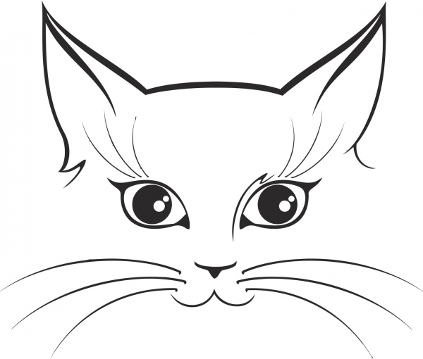 cat sticker free cdr vectors art