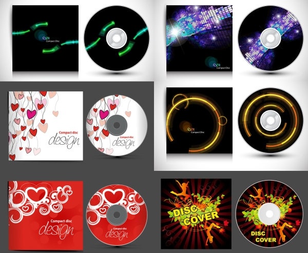 cd and gorgeous packaging vector
