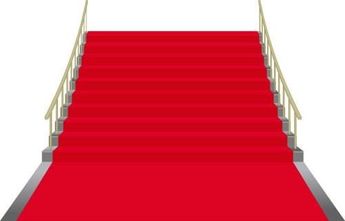 celebration red carpet background vector