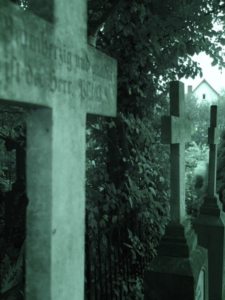 cemetery death crosses