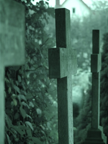cemetery death crosses