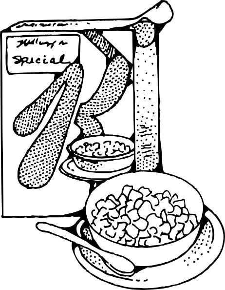 Cereal And Milk clip art