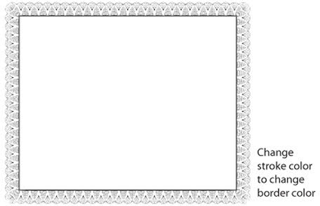 Certificate border vector 