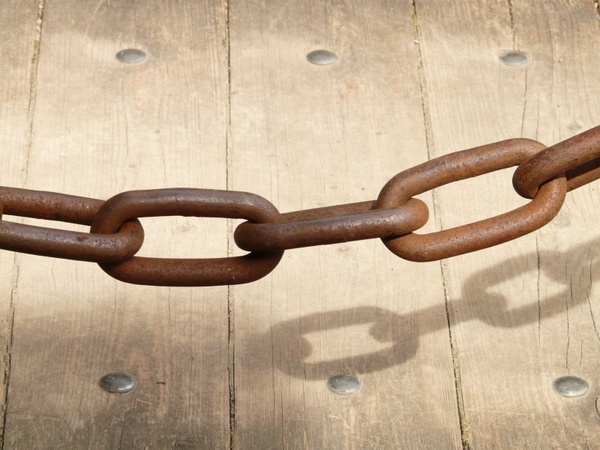chain chain link iron