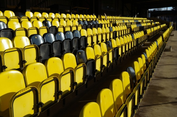 chairs grandstand fans