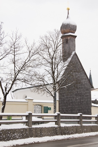 chapel winter snow