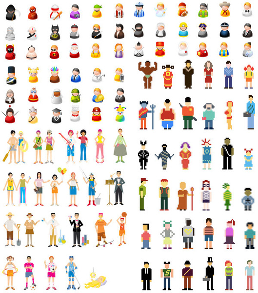 character vector icon vector 