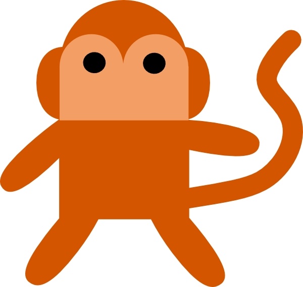 Cheeky Monkey clip art