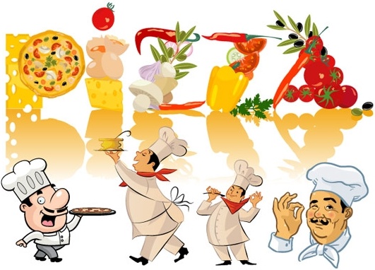 chefs and food clip art