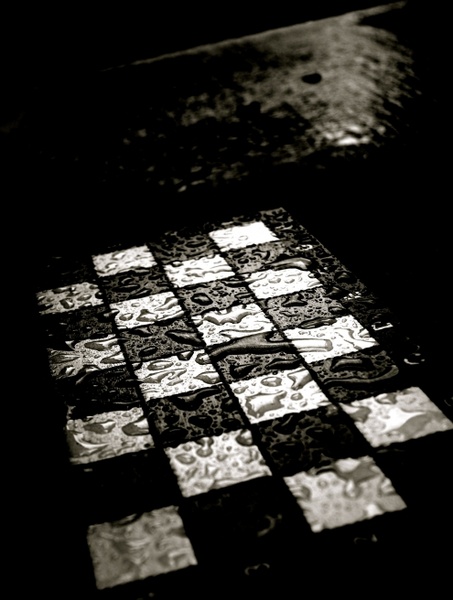 chess chess board rain