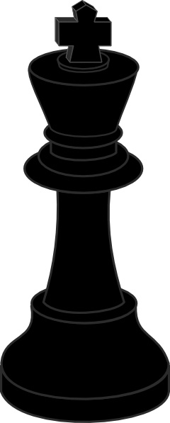 Chess Piece Black King clip art Free vector in Open office drawing svg ...