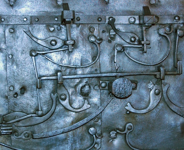 chest metal detail
