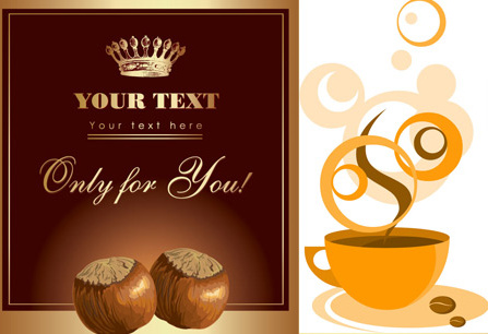 chestnut and coffee vector