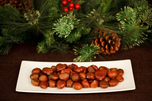chestnuts on a plate