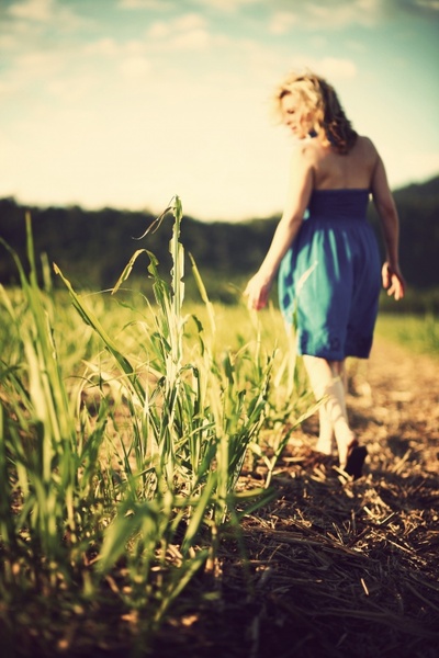 child countryside field flower girl grain grass