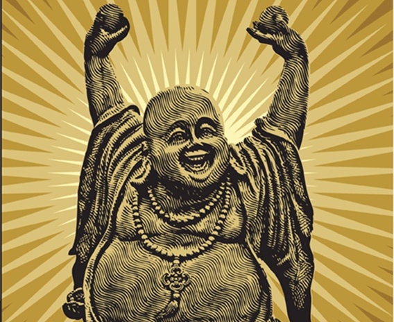 Laughing buddha graphic vectors newest