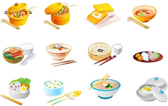chinese food icon vector