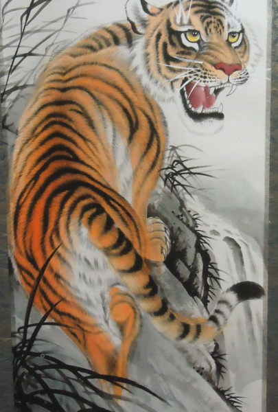 chinese style tiger drawing