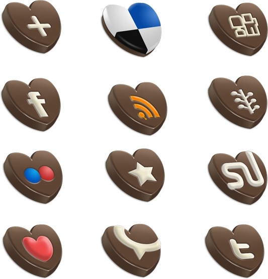 Choco Sosial icons icons pack
