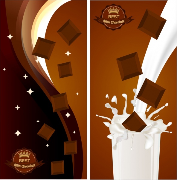 chocolate advertising brown design milk splashing decor