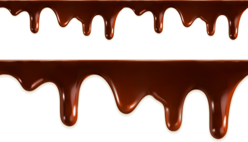 chocolate drop background design vector
