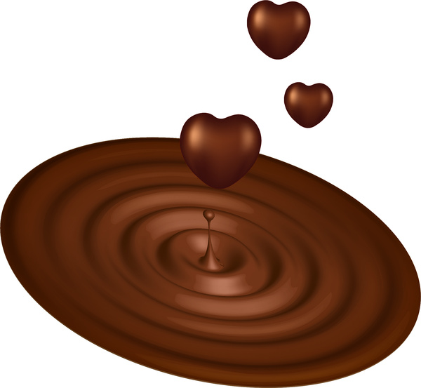 chocolate heart shape