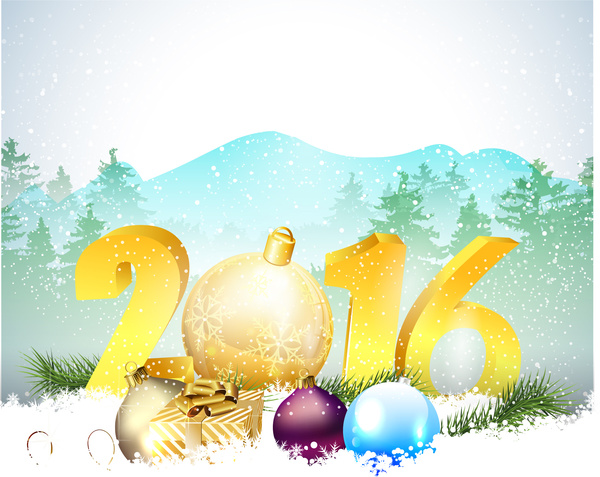 christmas and happy new year 2016