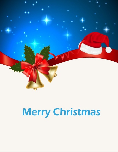 christmas and new year vector greeting card