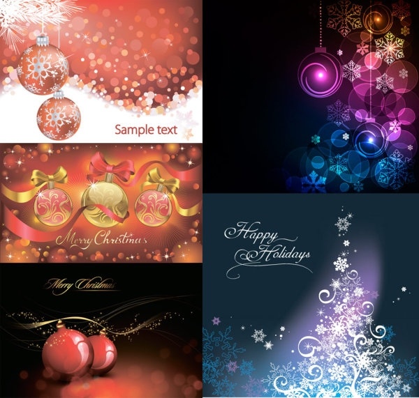 christmas ball with colorful background vector