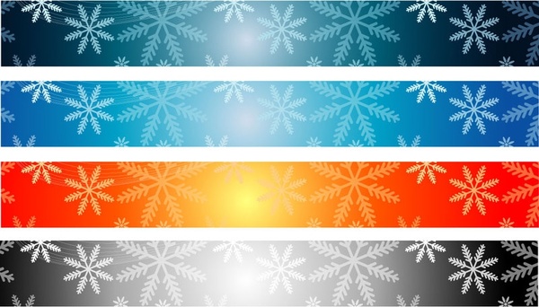  Christmas Banner Backgrounds 728x90 Free vector in 