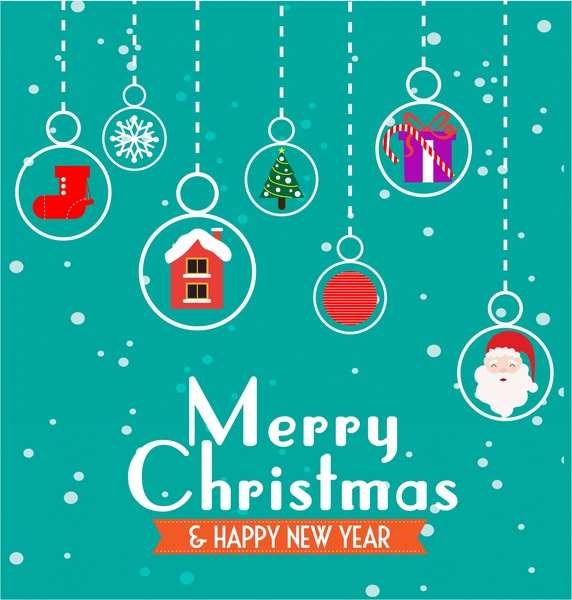 Christmas Banner Template Hanging Symbols Elements Style Free Vector In Adobe Illustrator Ai Ai Format Encapsulated Postscript Eps Eps Format Format For Free Download 3 07mb