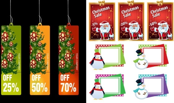 christmas business promotional template vector