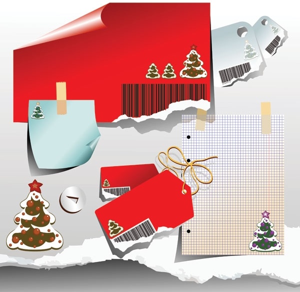 christmas clip art of paper