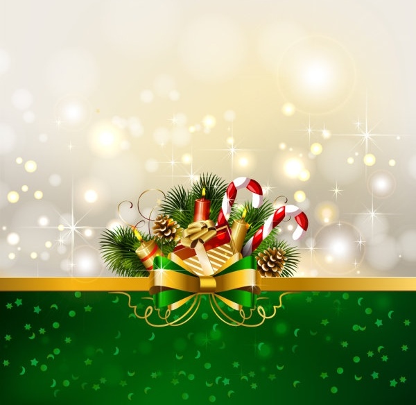 christmas decoration background 01 vector