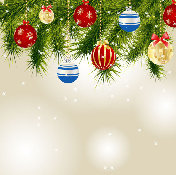 Christmas decoration elements backgrounds art vector Vectors graphic