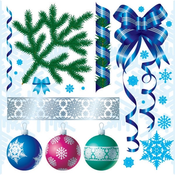 Christmas decorations vector Free vector in Encapsulated PostScript eps