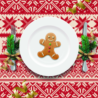 christmas dining table background