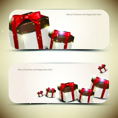 christmas gifts elements art vector graphic